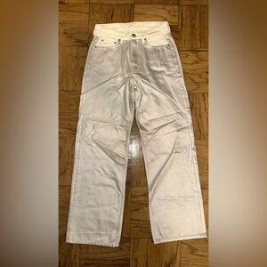 rag & bone Women's Cream Straight Leg Jeans